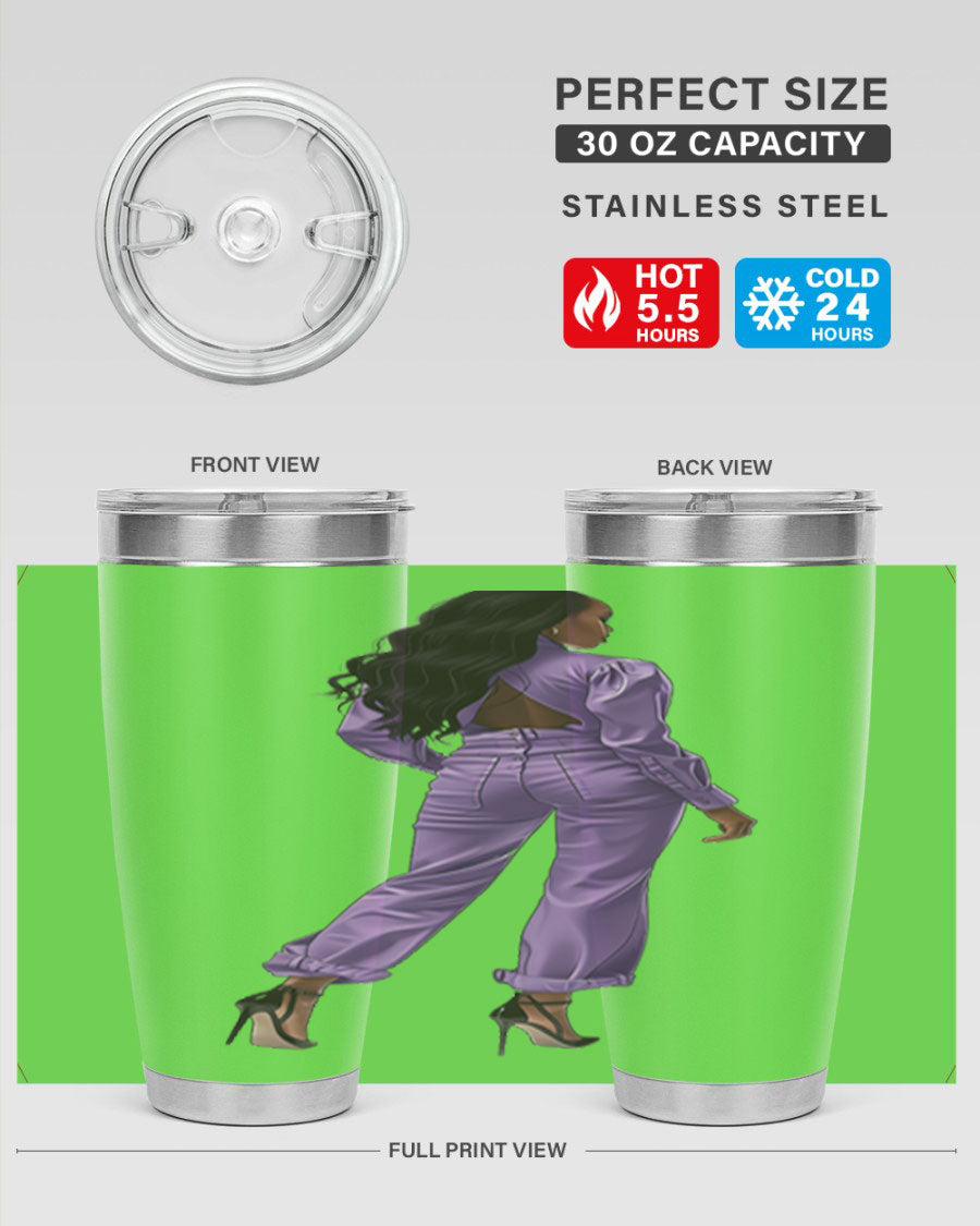 Fashion girl in lavender cotton tank top, showcasing a stylish and comfortable design perfect for casual wear.