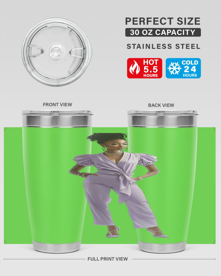 Fashion girl in lavender cotton tank top, showcasing a stylish and comfortable design perfect for casual wear.