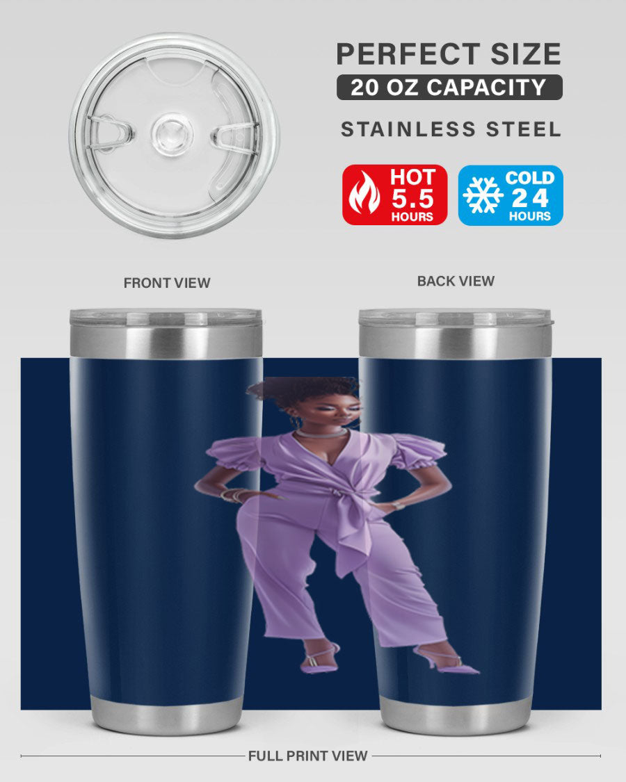 Fashion girl in lavender cotton tank top, showcasing a stylish and comfortable design perfect for casual wear.