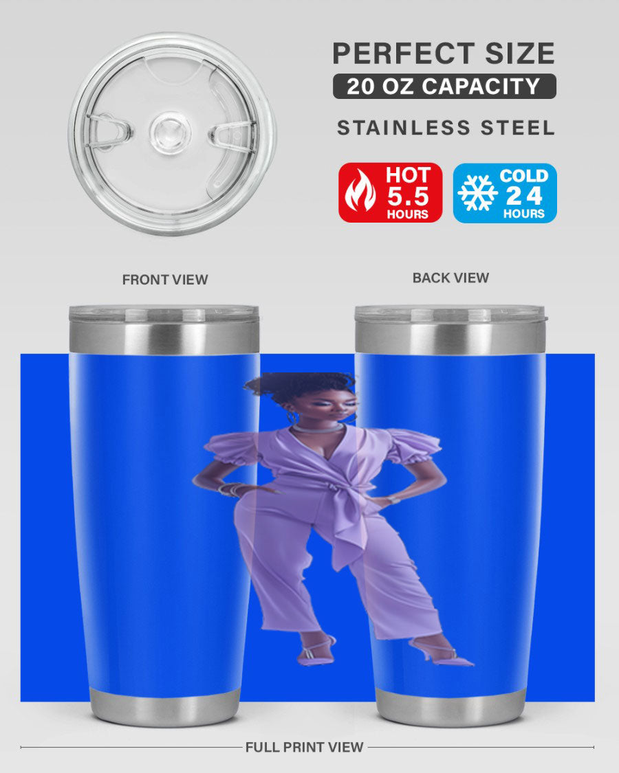 Fashion girl in lavender cotton tank top, showcasing a stylish and comfortable design perfect for casual wear.