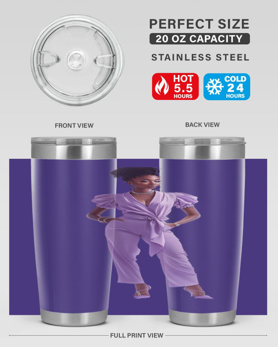 Fashion girl in lavender cotton tank top, showcasing a stylish and comfortable design perfect for casual wear.