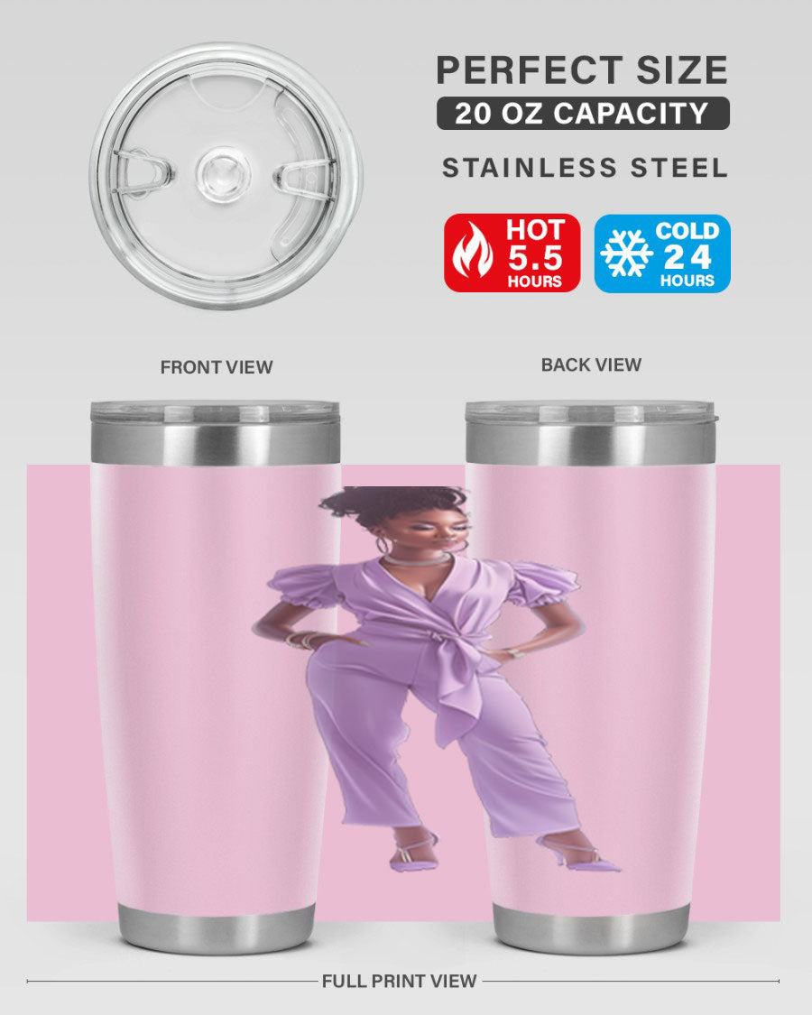 Fashion girl in lavender cotton tank top, showcasing a stylish and comfortable design perfect for casual wear.