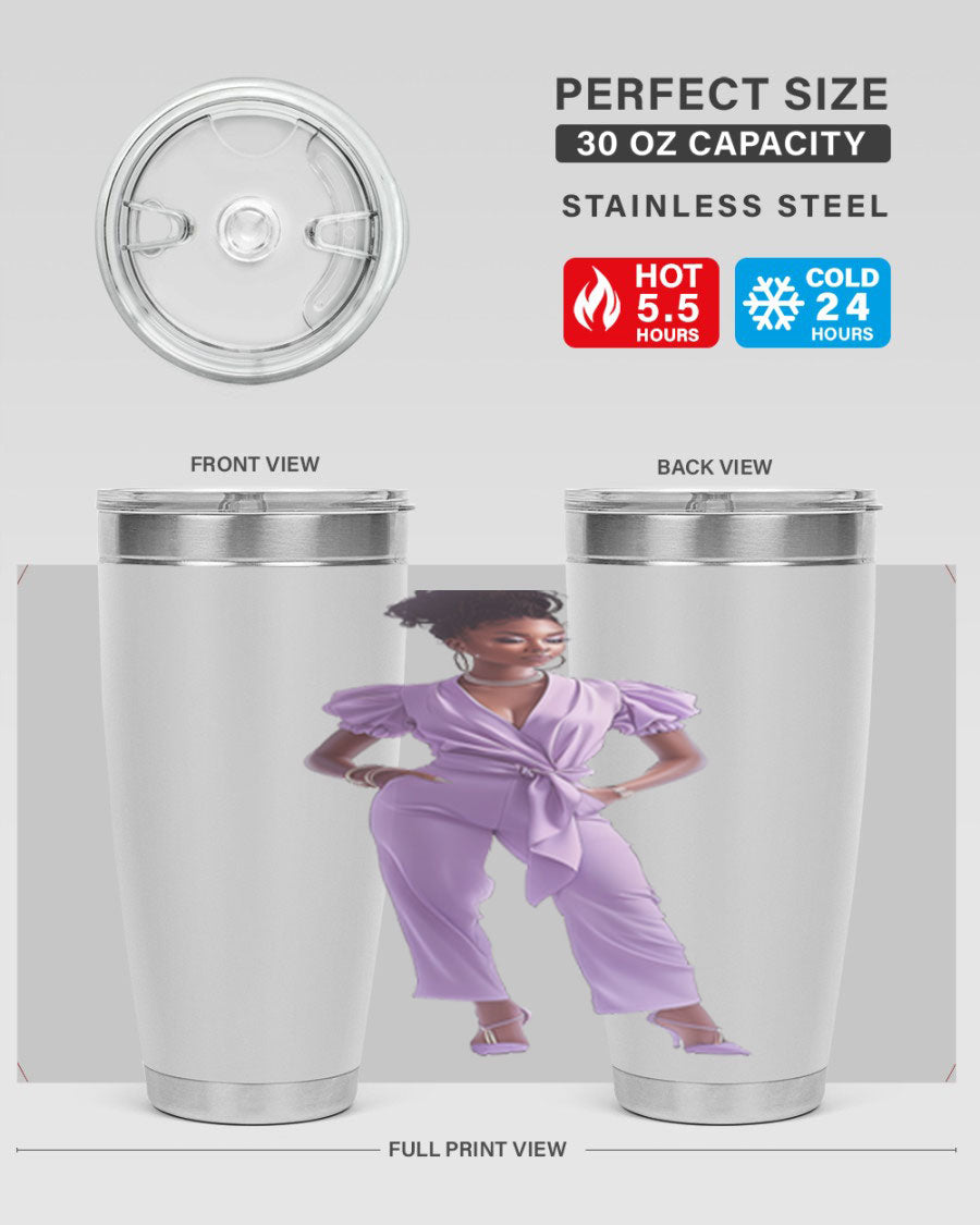 Fashion girl in lavender cotton tank top, showcasing a stylish and comfortable design perfect for casual wear.