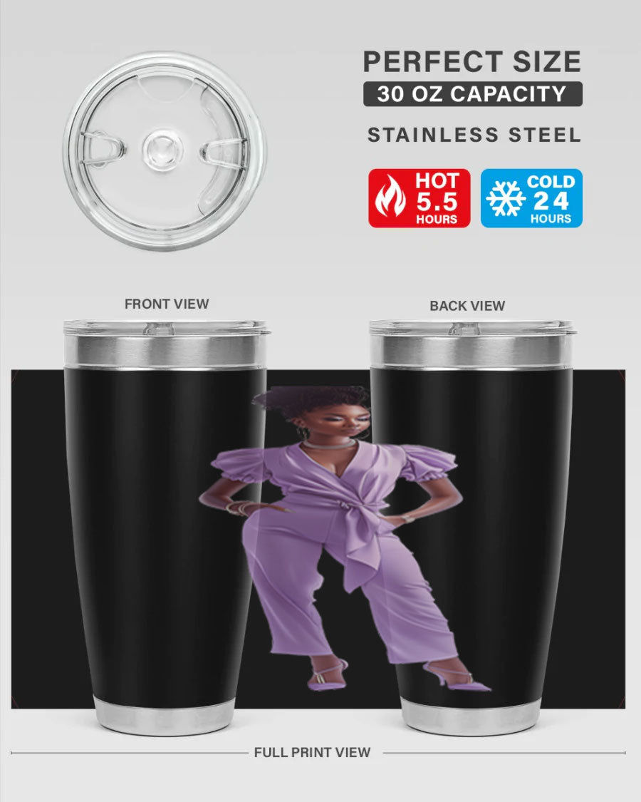 Fashion girl in lavender cotton tank top, showcasing a stylish and comfortable design perfect for casual wear.