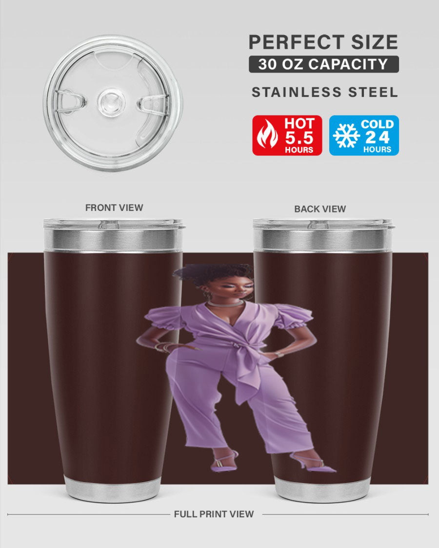 Fashion girl in lavender cotton tank top, showcasing a stylish and comfortable design perfect for casual wear.