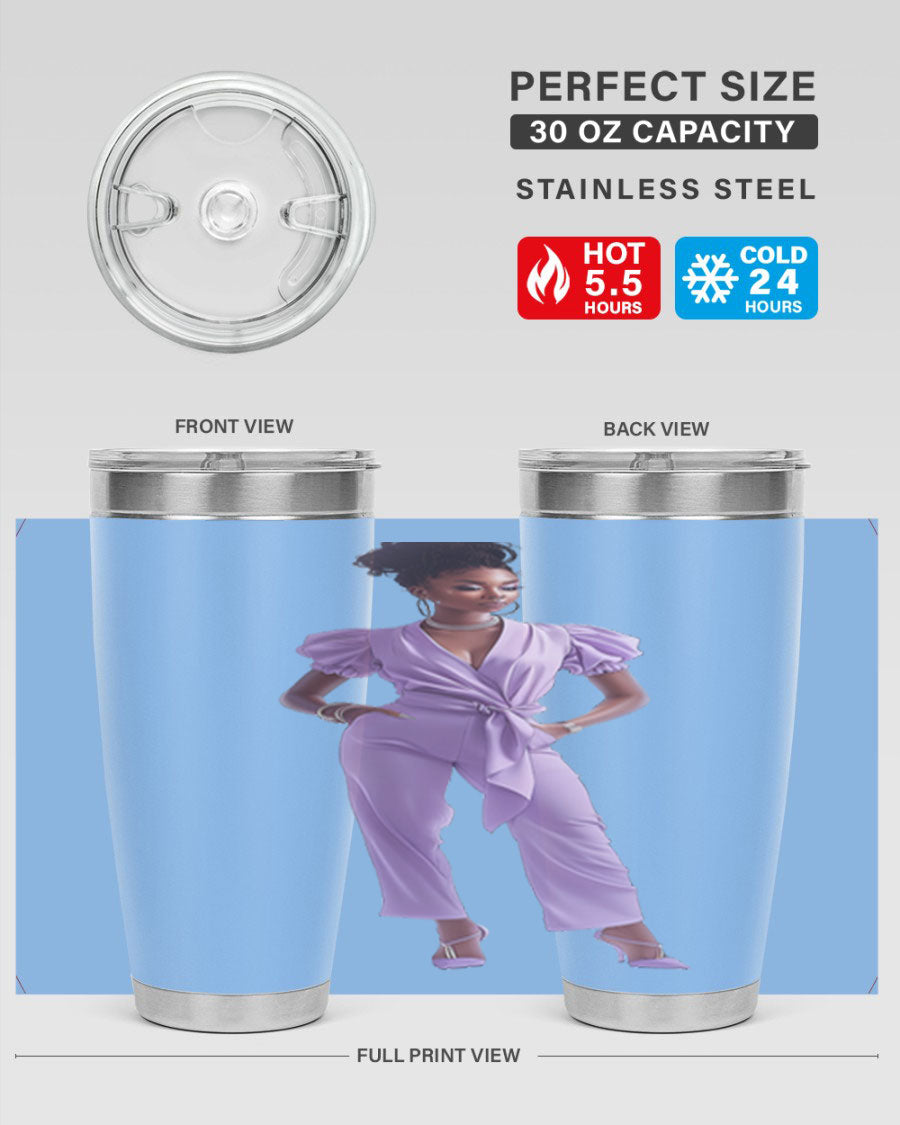 Fashion girl in lavender cotton tank top, showcasing a stylish and comfortable design perfect for casual wear.