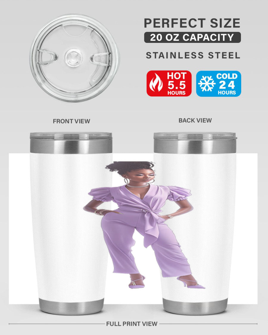 Fashion girl in lavender cotton tank top, showcasing a stylish and comfortable design perfect for casual wear.