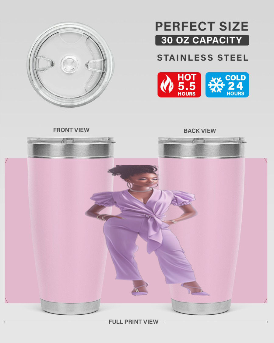 Fashion girl in lavender cotton tank top, showcasing a stylish and comfortable design perfect for casual wear.