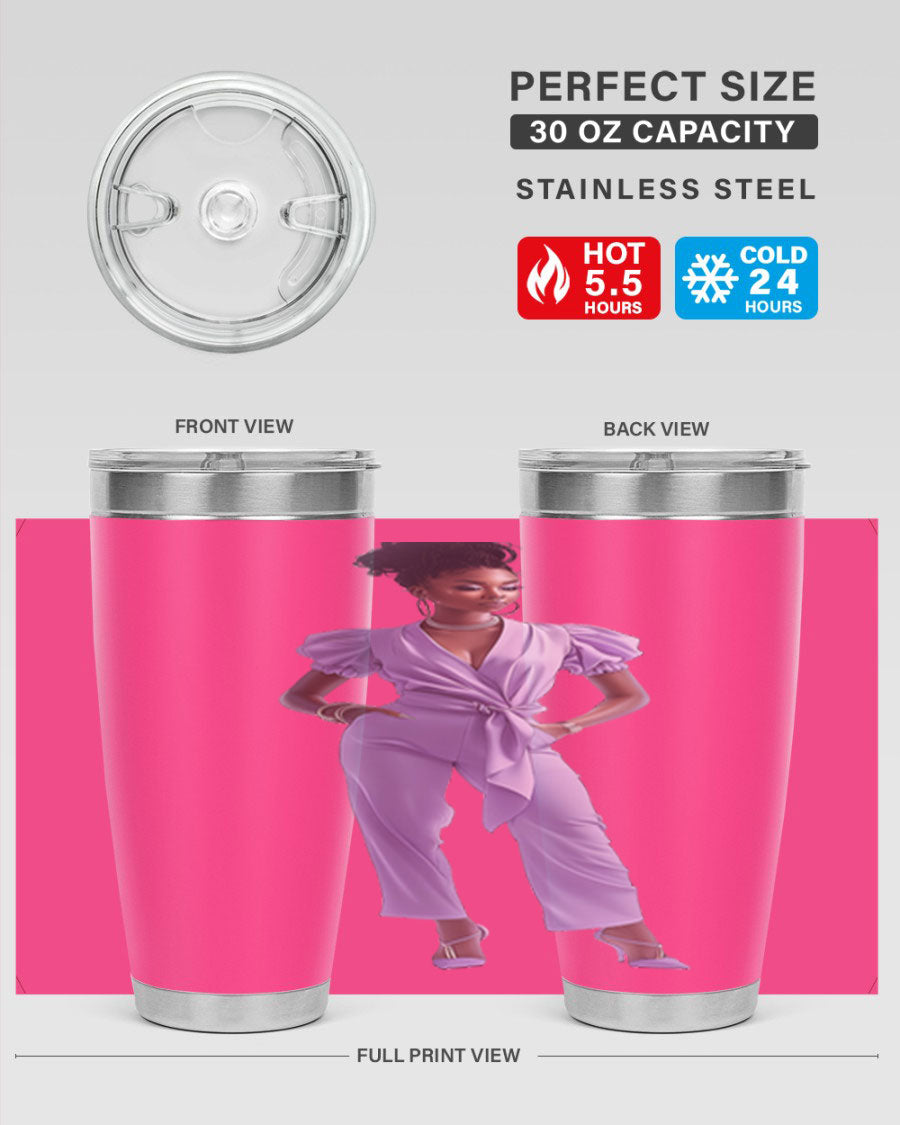 Fashion girl in lavender cotton tank top, showcasing a stylish and comfortable design perfect for casual wear.