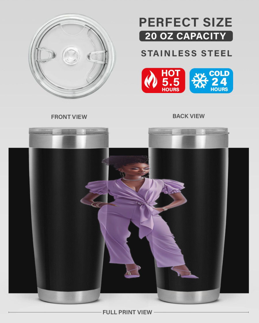 Fashion girl in lavender cotton tank top, showcasing a stylish and comfortable design perfect for casual wear.