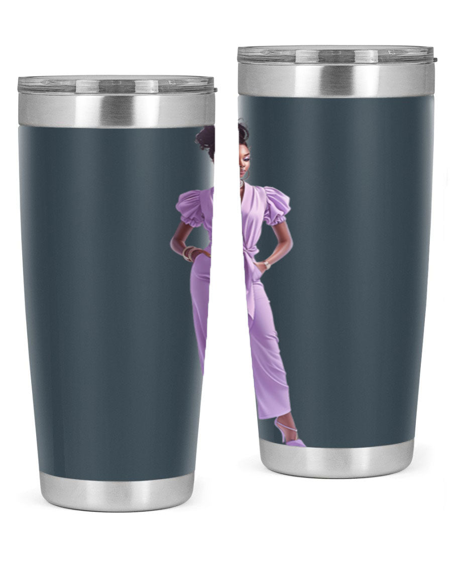 Fashion girl in lavender cotton tank top, showcasing a stylish and comfortable design perfect for casual wear.