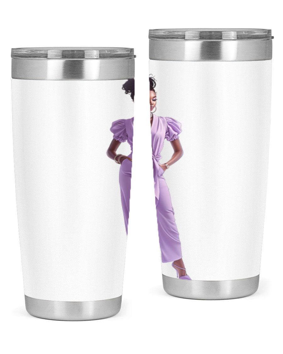 Fashion girl in lavender cotton tank top, showcasing a stylish and comfortable design perfect for casual wear.