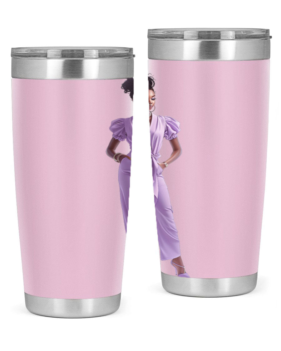 Fashion girl in lavender cotton tank top, showcasing a stylish and comfortable design perfect for casual wear.