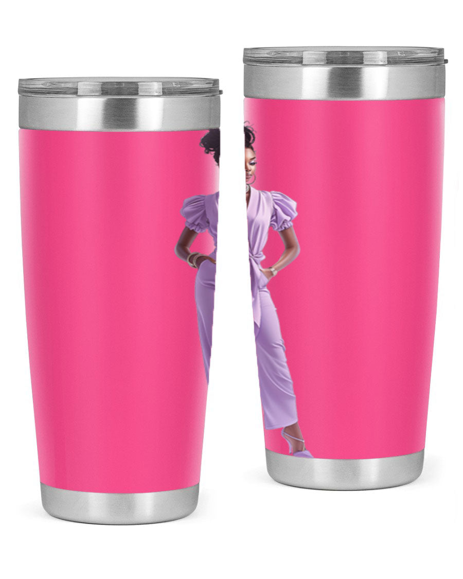 Fashion girl in lavender cotton tank top, showcasing a stylish and comfortable design perfect for casual wear.