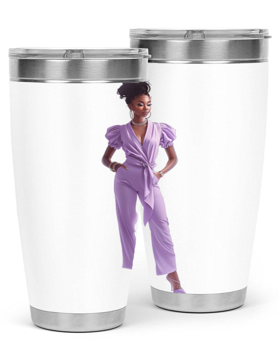 Fashion girl in lavender cotton tank top, showcasing a stylish and comfortable design perfect for casual wear.