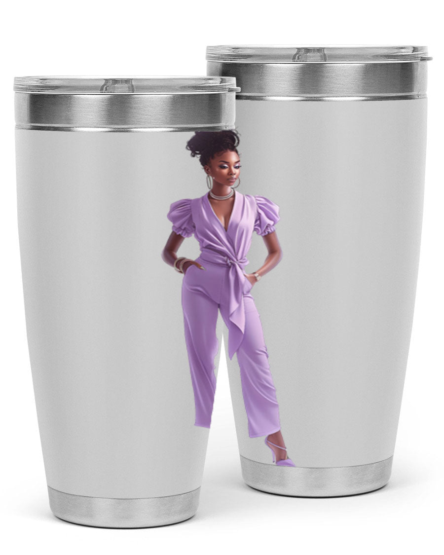 Fashion girl in lavender cotton tank top, showcasing a stylish and comfortable design perfect for casual wear.