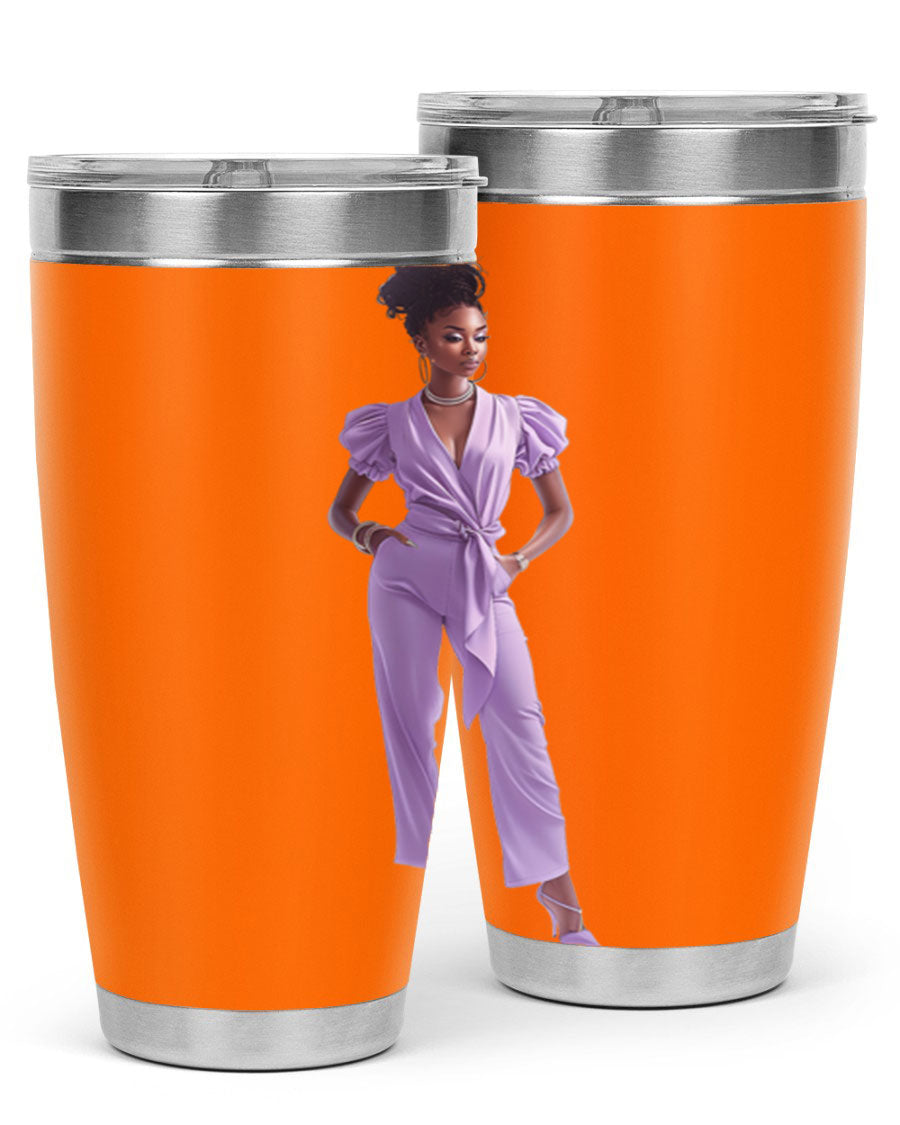 Fashion girl in lavender cotton tank top, showcasing a stylish and comfortable design perfect for casual wear.