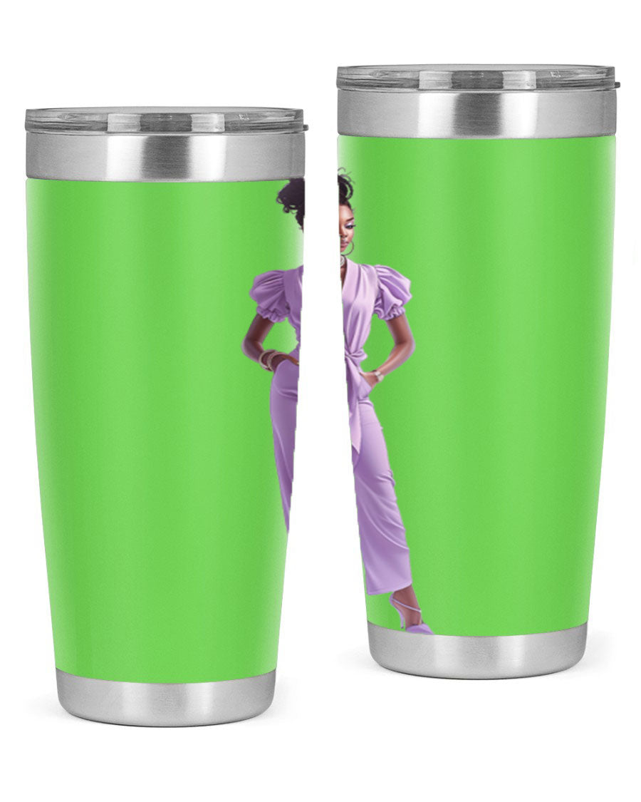 Fashion girl in lavender cotton tank top, showcasing a stylish and comfortable design perfect for casual wear.