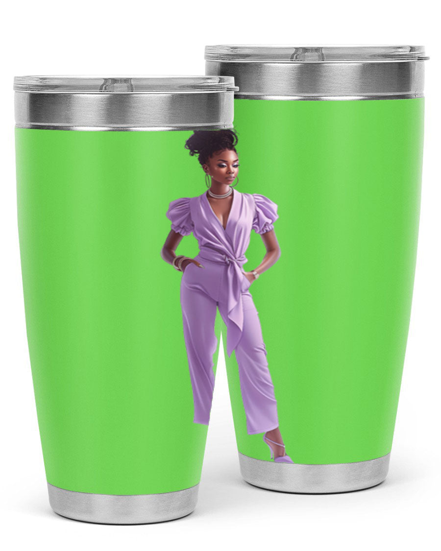 Fashion girl in lavender cotton tank top, showcasing a stylish and comfortable design perfect for casual wear.