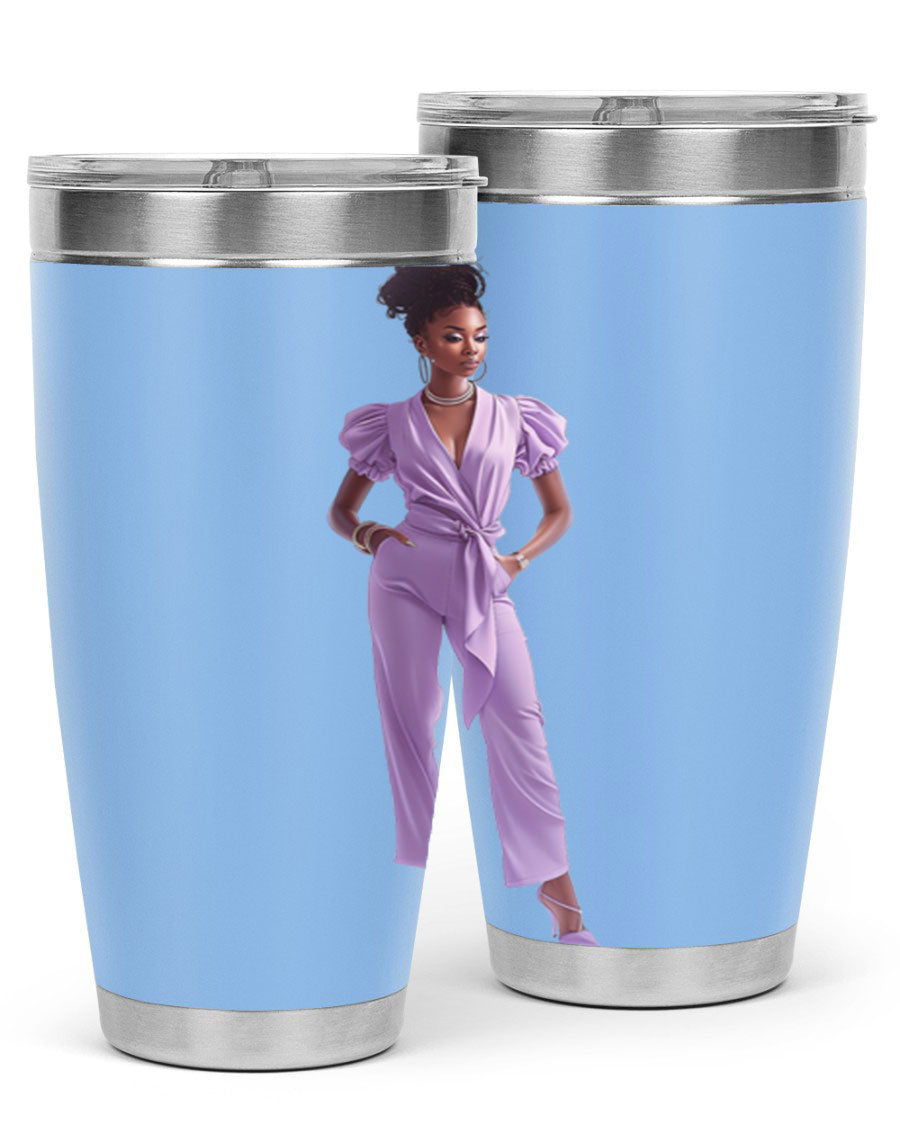 Fashion girl in lavender cotton tank top, showcasing a stylish and comfortable design perfect for casual wear.