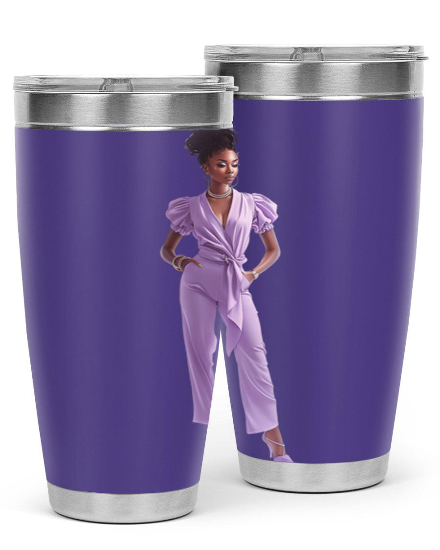 Fashion girl in lavender cotton tank top, showcasing a stylish and comfortable design perfect for casual wear.