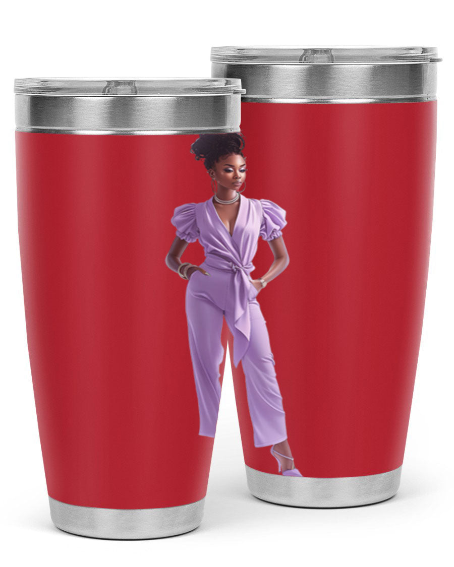 Fashion girl in lavender cotton tank top, showcasing a stylish and comfortable design perfect for casual wear.