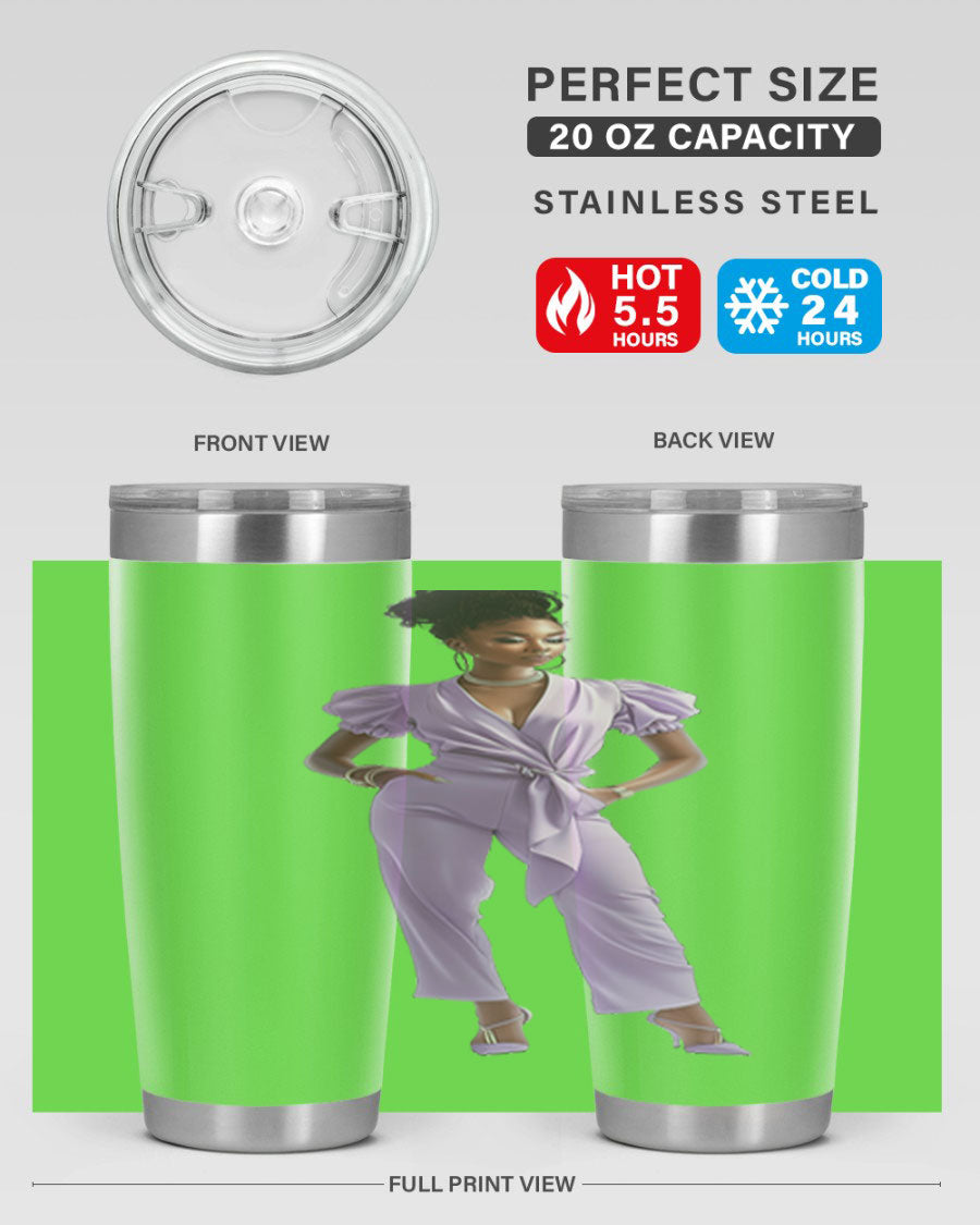 Fashion girl in lavender cotton tank top, showcasing a stylish and comfortable design perfect for casual wear.