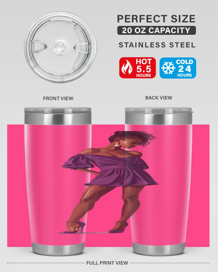 Fashion girl in lavender cotton tank top, showcasing a stylish design perfect for casual outings.