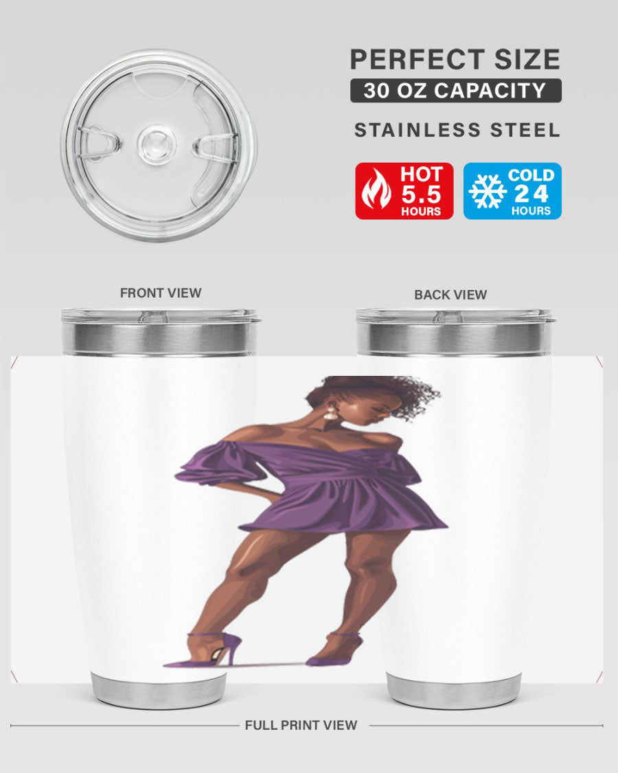 Fashion girl in lavender cotton tank top, showcasing a stylish design perfect for casual outings.