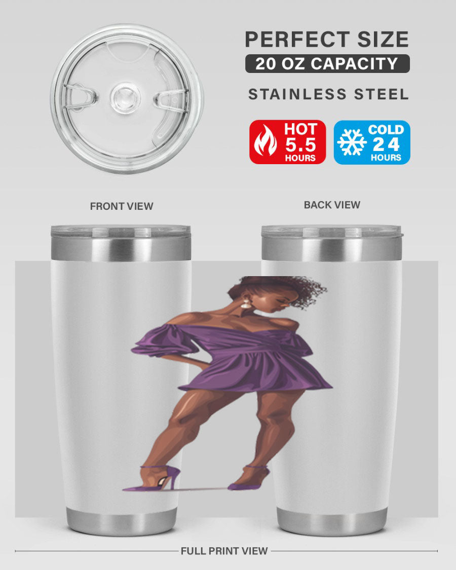 Fashion girl in lavender cotton tank top, showcasing a stylish design perfect for casual outings.