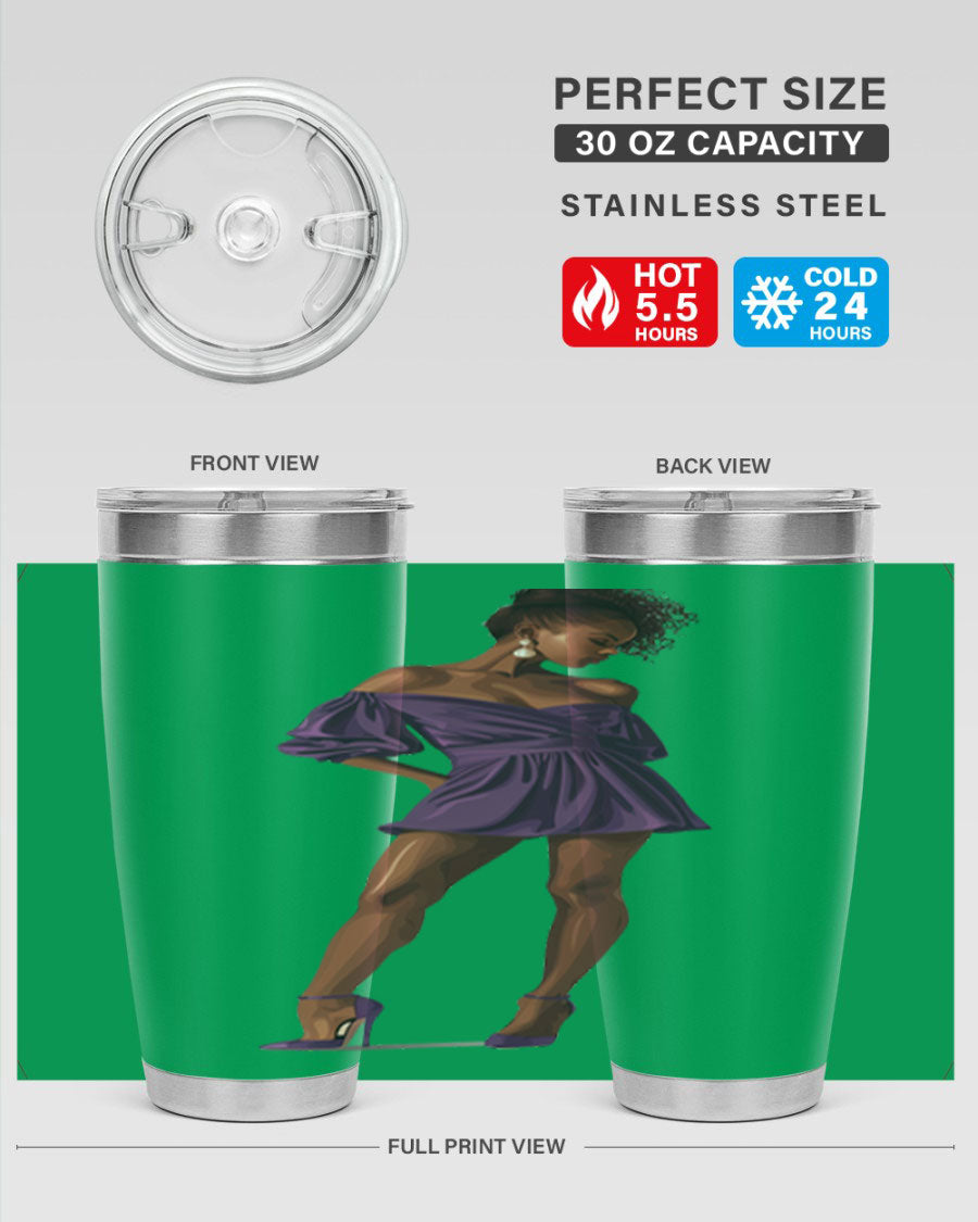 Fashion girl in lavender cotton tank top, showcasing a stylish design perfect for casual outings.