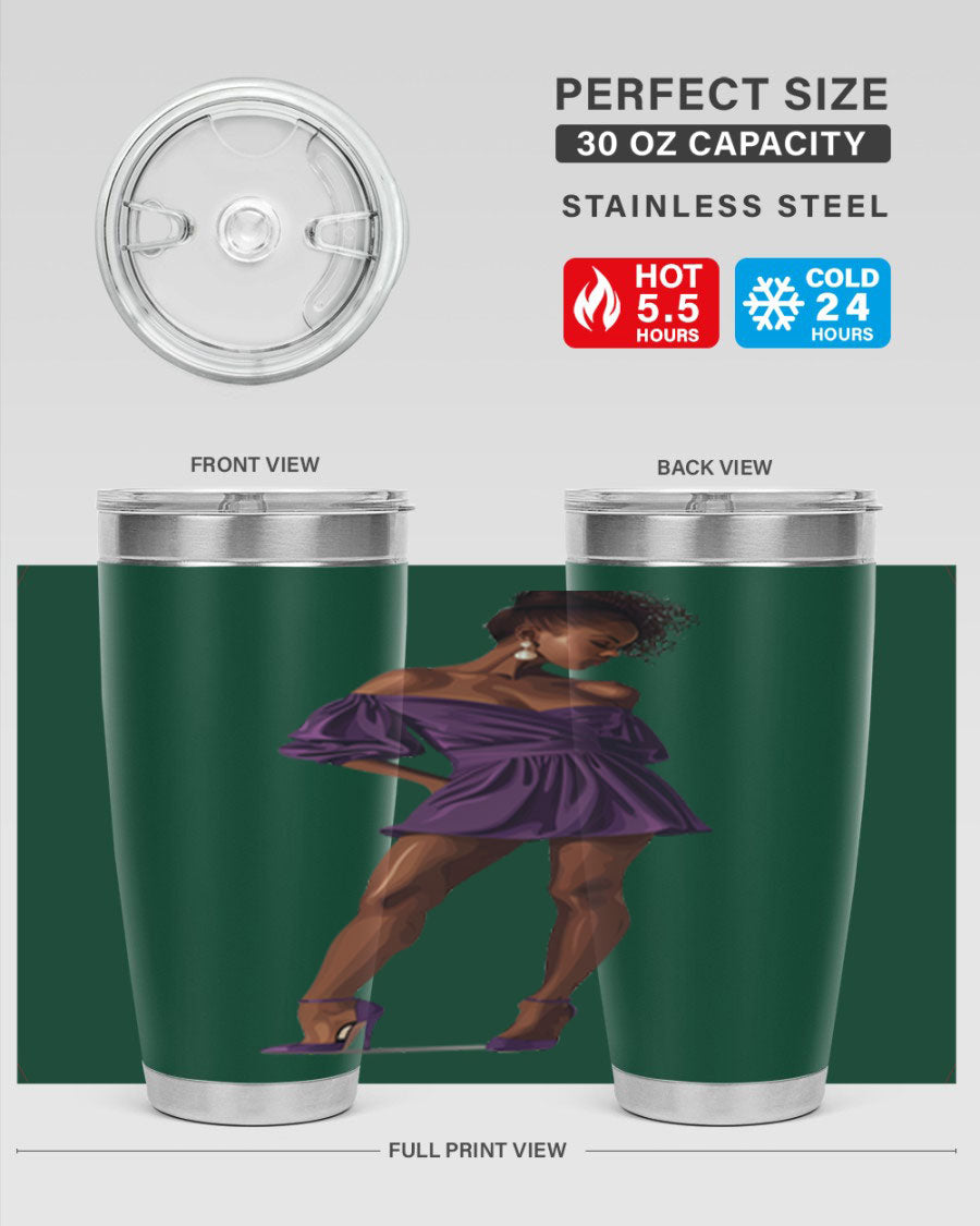 Fashion girl in lavender cotton tank top, showcasing a stylish design perfect for casual outings.