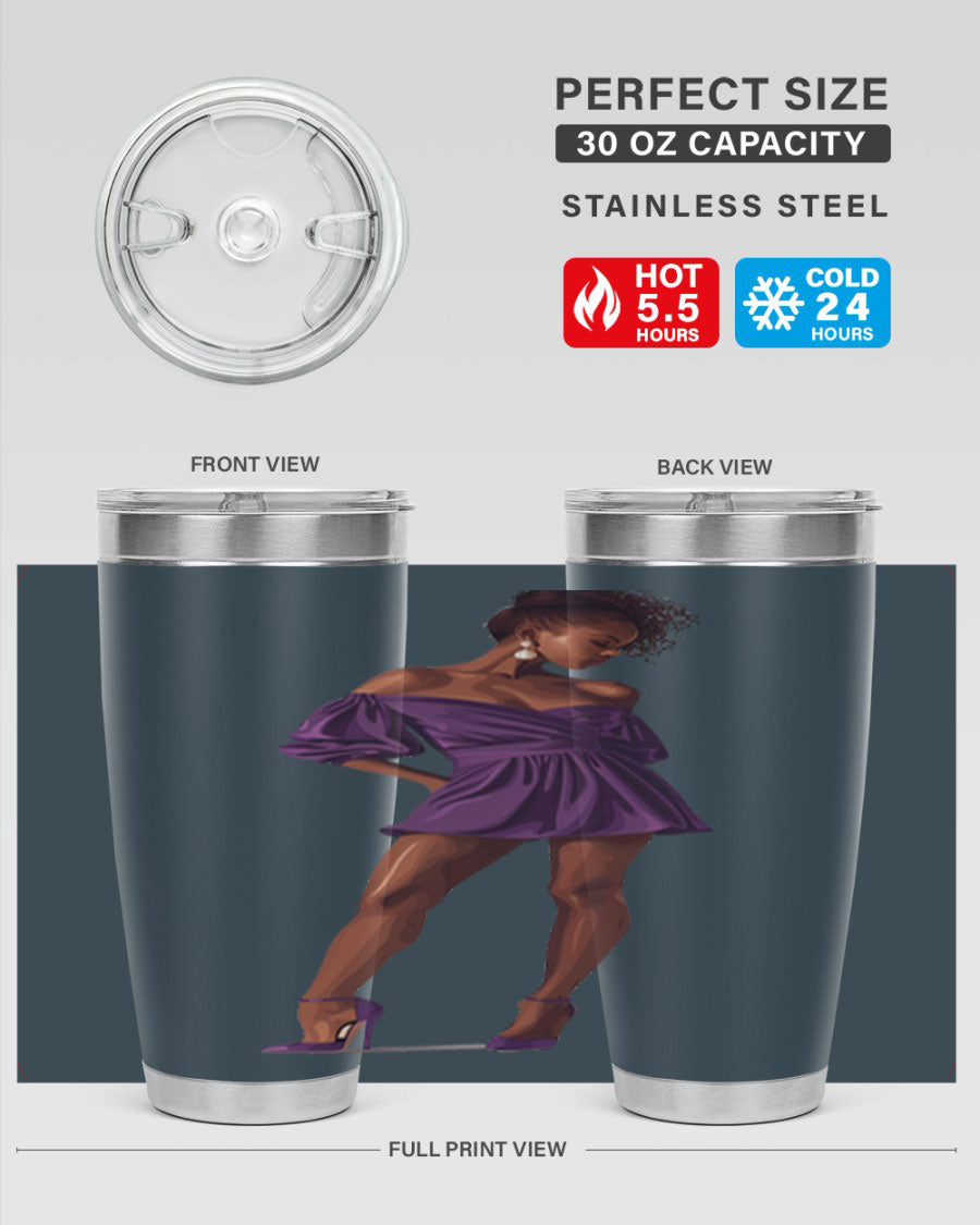 Fashion girl in lavender cotton tank top, showcasing a stylish design perfect for casual outings.