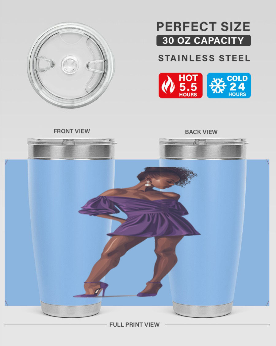 Fashion girl in lavender cotton tank top, showcasing a stylish design perfect for casual outings.