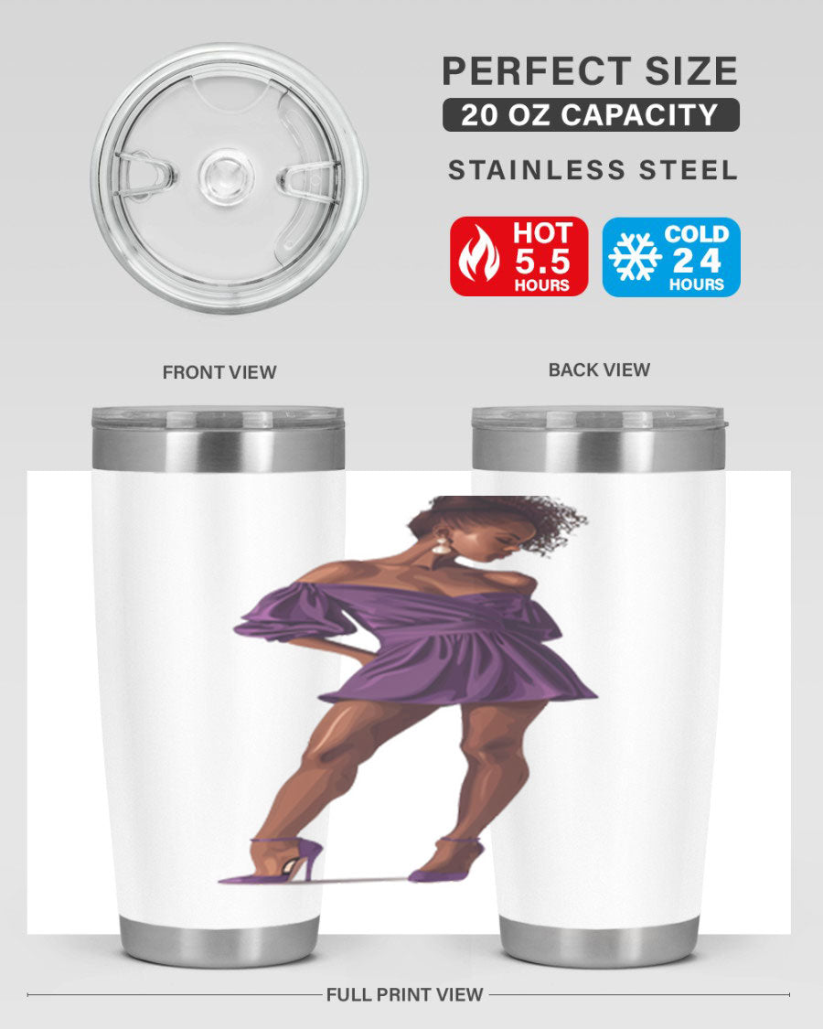 Fashion girl in lavender cotton tank top, showcasing a stylish design perfect for casual outings.