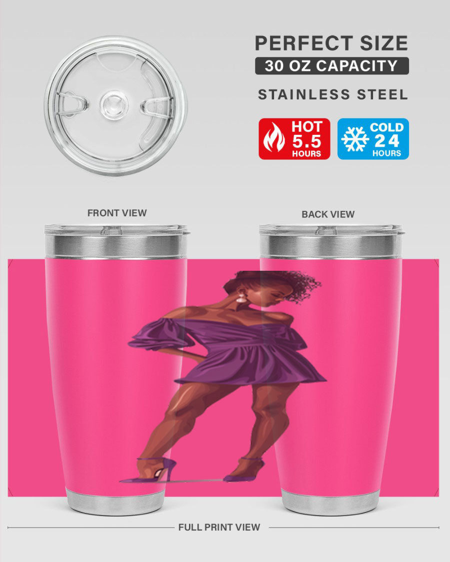 Fashion girl in lavender cotton tank top, showcasing a stylish design perfect for casual outings.