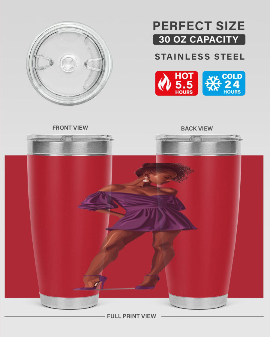 Fashion girl in lavender cotton tank top, showcasing a stylish design perfect for casual outings.