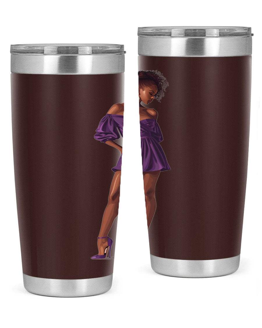 Fashion girl in lavender cotton tank top, showcasing a stylish design perfect for casual outings.