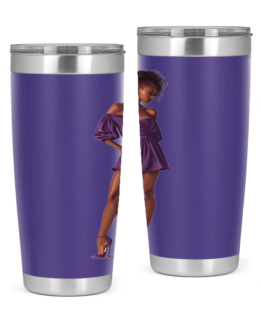 Fashion girl in lavender cotton tank top, showcasing a stylish design perfect for casual outings.