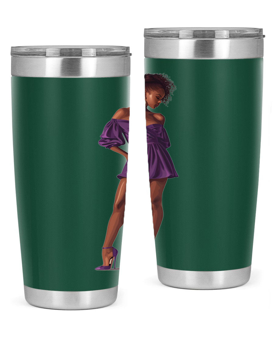 Fashion girl in lavender cotton tank top, showcasing a stylish design perfect for casual outings.