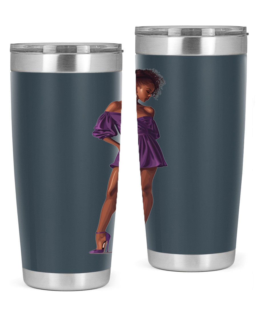 Fashion girl in lavender cotton tank top, showcasing a stylish design perfect for casual outings.