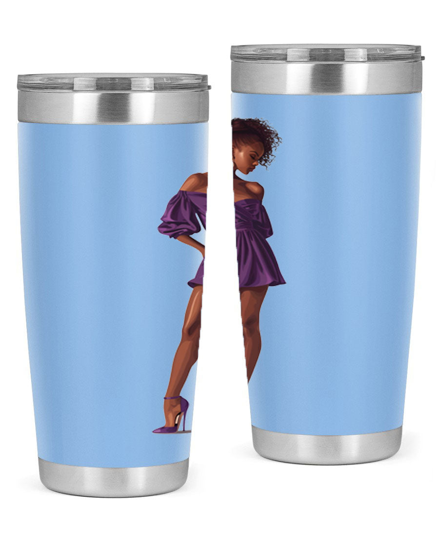 Fashion girl in lavender cotton tank top, showcasing a stylish design perfect for casual outings.