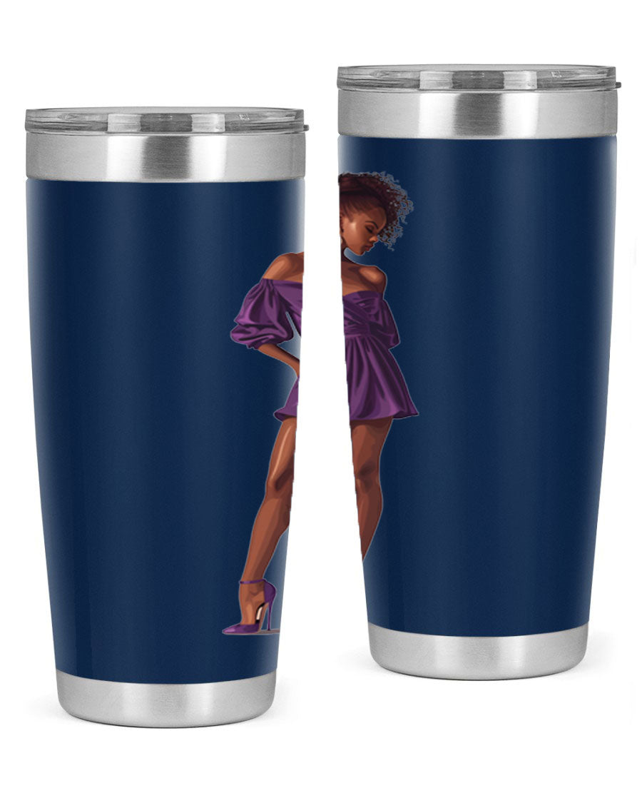 Fashion girl in lavender cotton tank top, showcasing a stylish design perfect for casual outings.