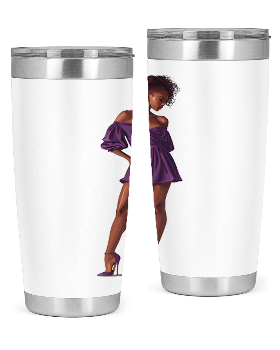 Fashion girl in lavender cotton tank top, showcasing a stylish design perfect for casual outings.