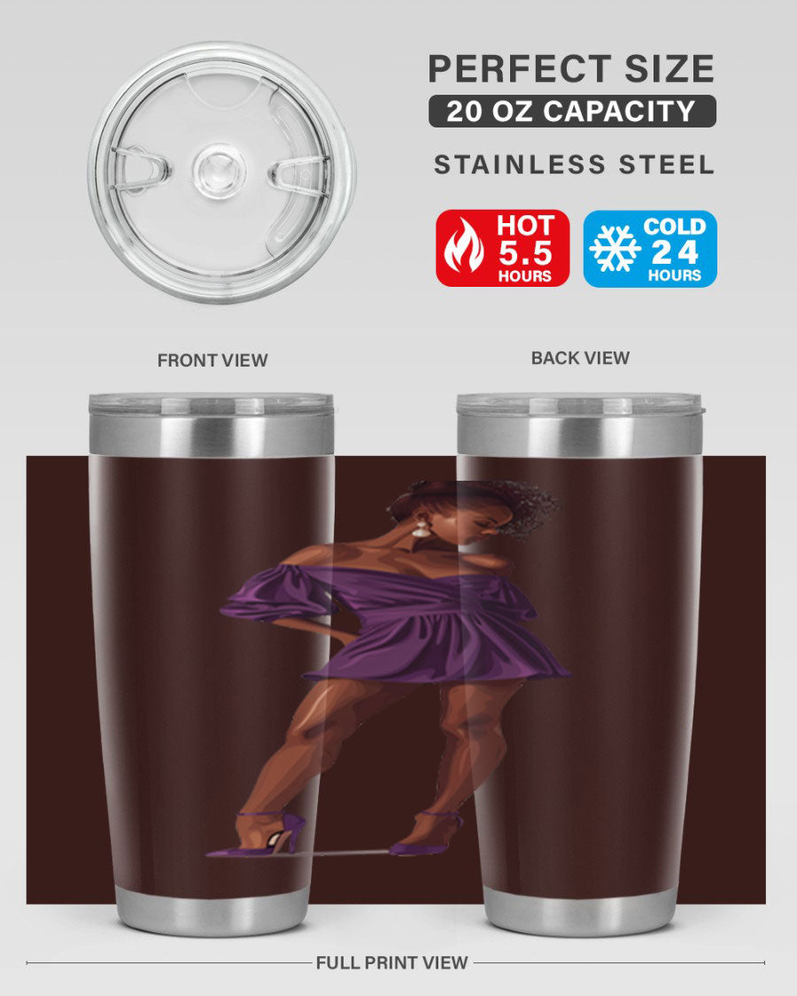 Fashion girl in lavender cotton tank top, showcasing a stylish design perfect for casual outings.