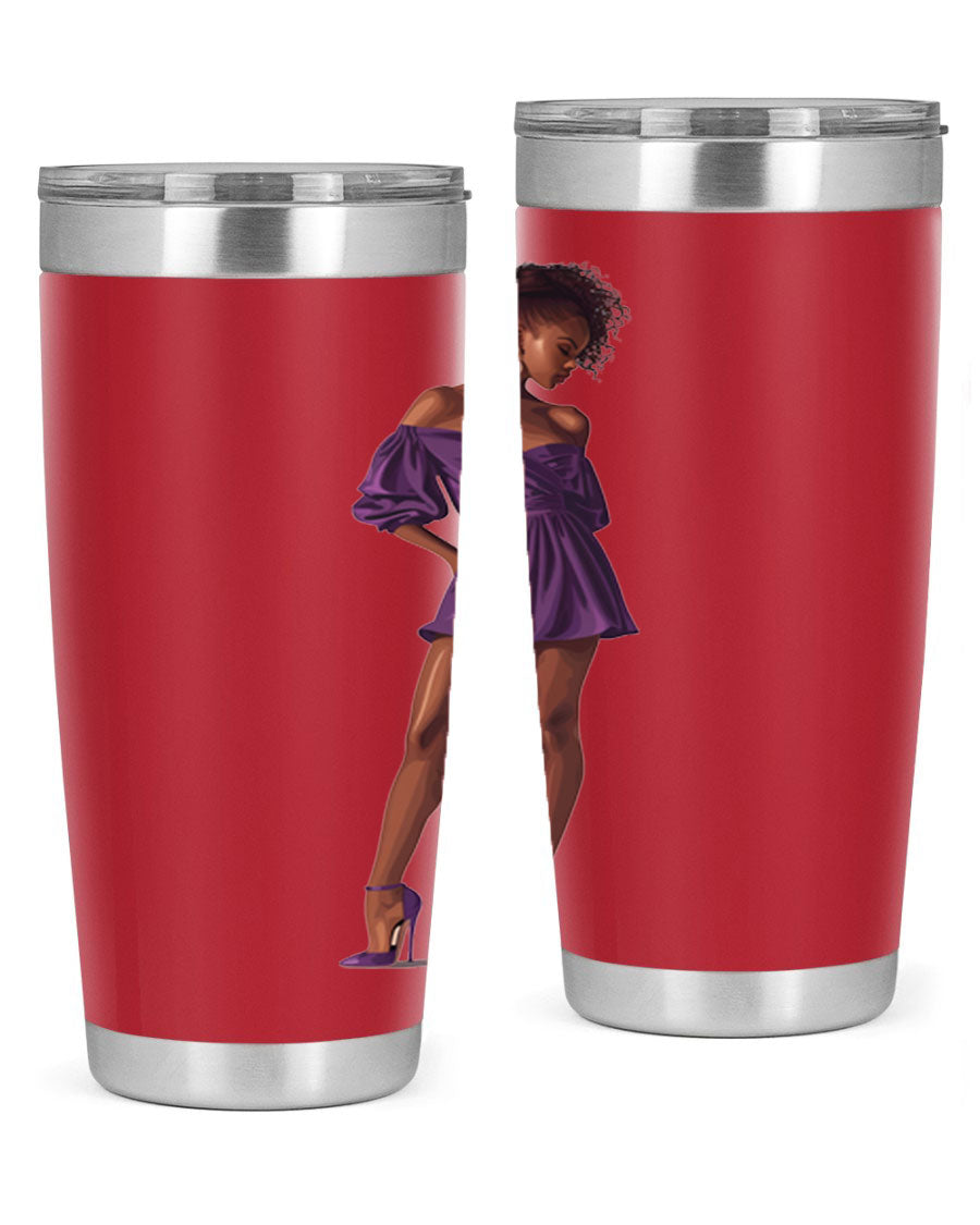 Fashion girl in lavender cotton tank top, showcasing a stylish design perfect for casual outings.