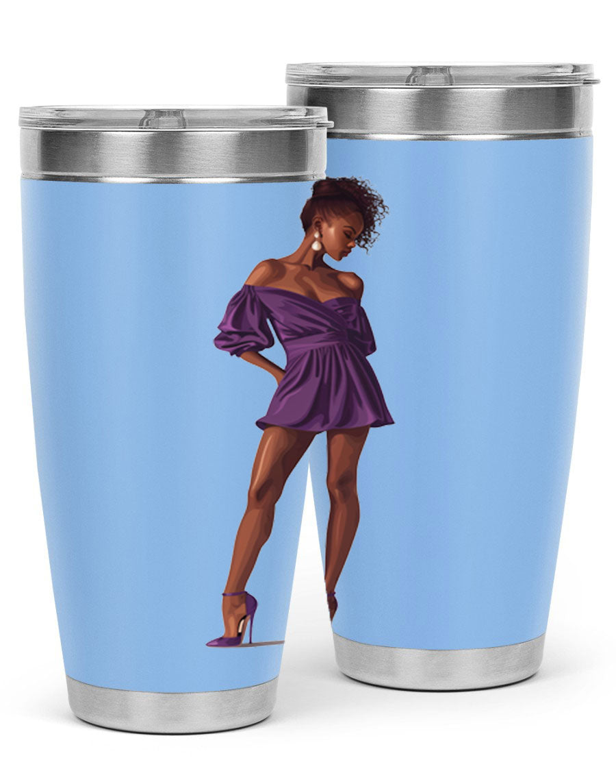 Fashion girl in lavender cotton tank top, showcasing a stylish design perfect for casual outings.