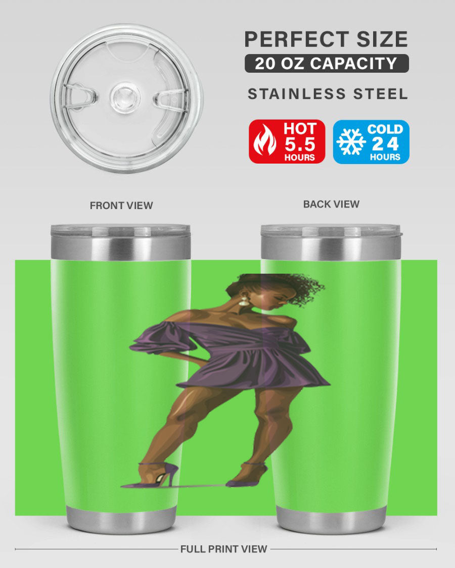 Fashion girl in lavender cotton tank top, showcasing a stylish design perfect for casual outings.