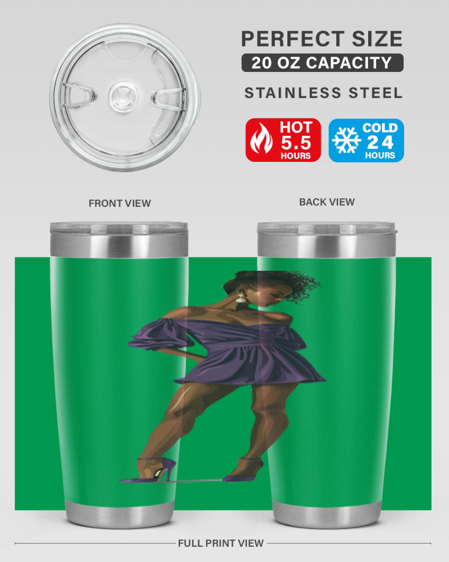 Fashion girl in lavender cotton tank top, showcasing a stylish design perfect for casual outings.