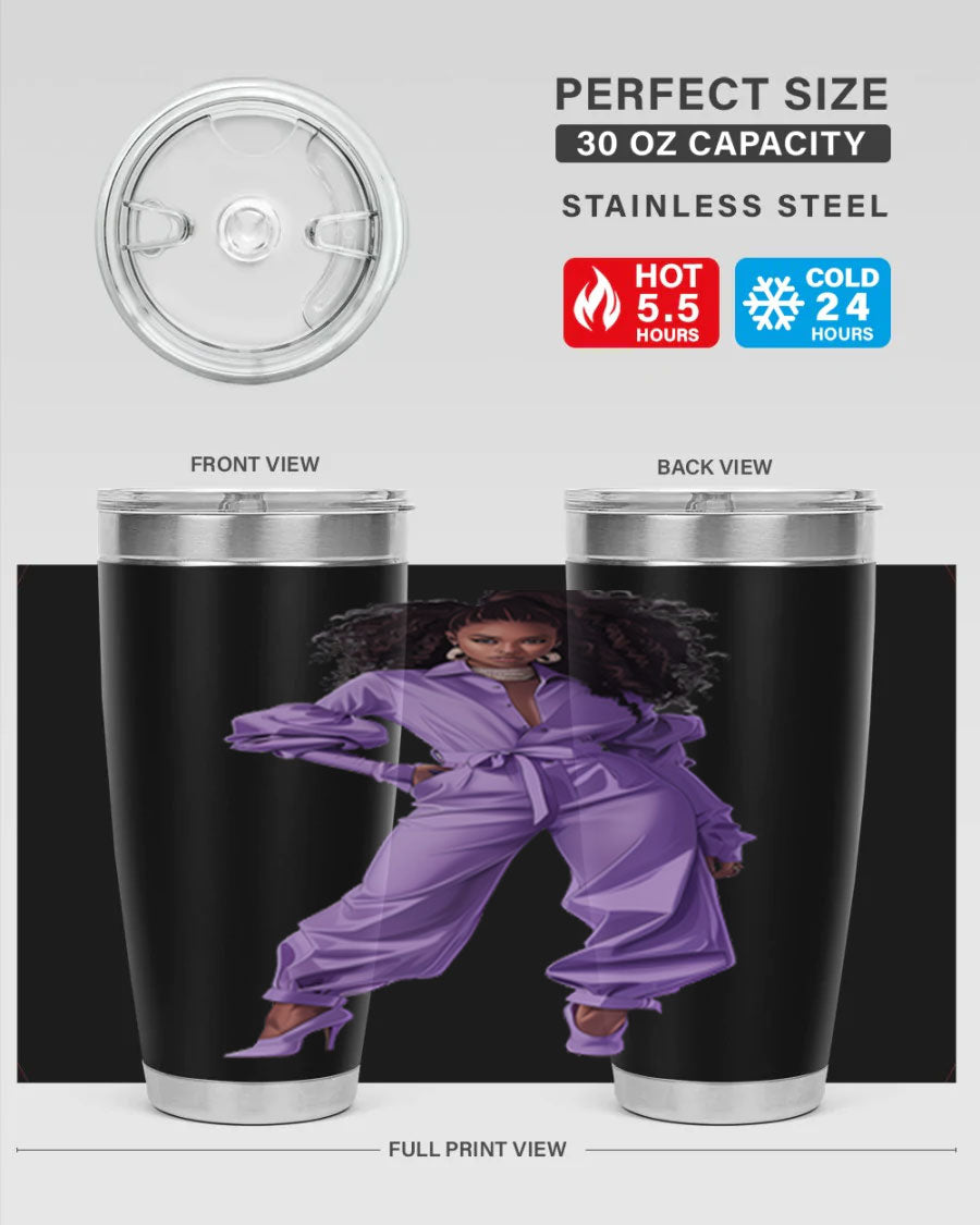 Fashion girl in lavender cotton tank top, showcasing a stylish and comfortable design perfect for summer wear.